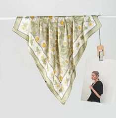 Spring Meadow Daisy Silky Feel Banada Scarf