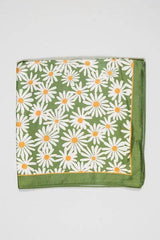 Flower Silky Feel Bandana Scarf