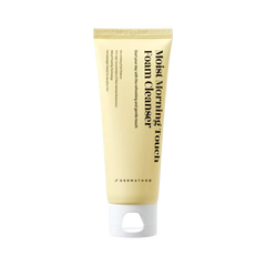 Tube of Dermathod Moist Morning Touch Foam Cleanser on a white background