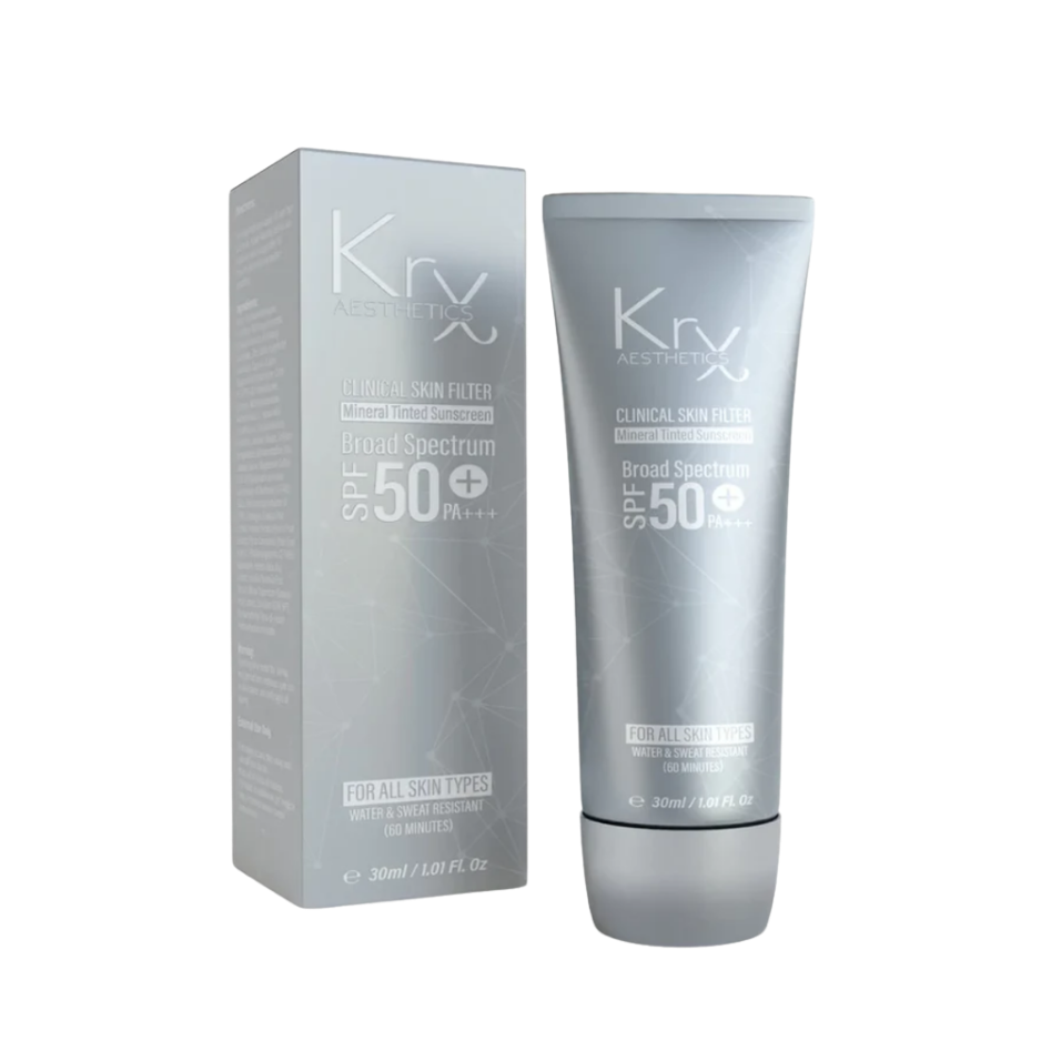 Kryx sunscreen tube and packaging on a white background