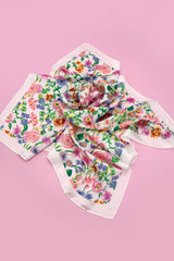 Large Floral Print Bandana Scarf